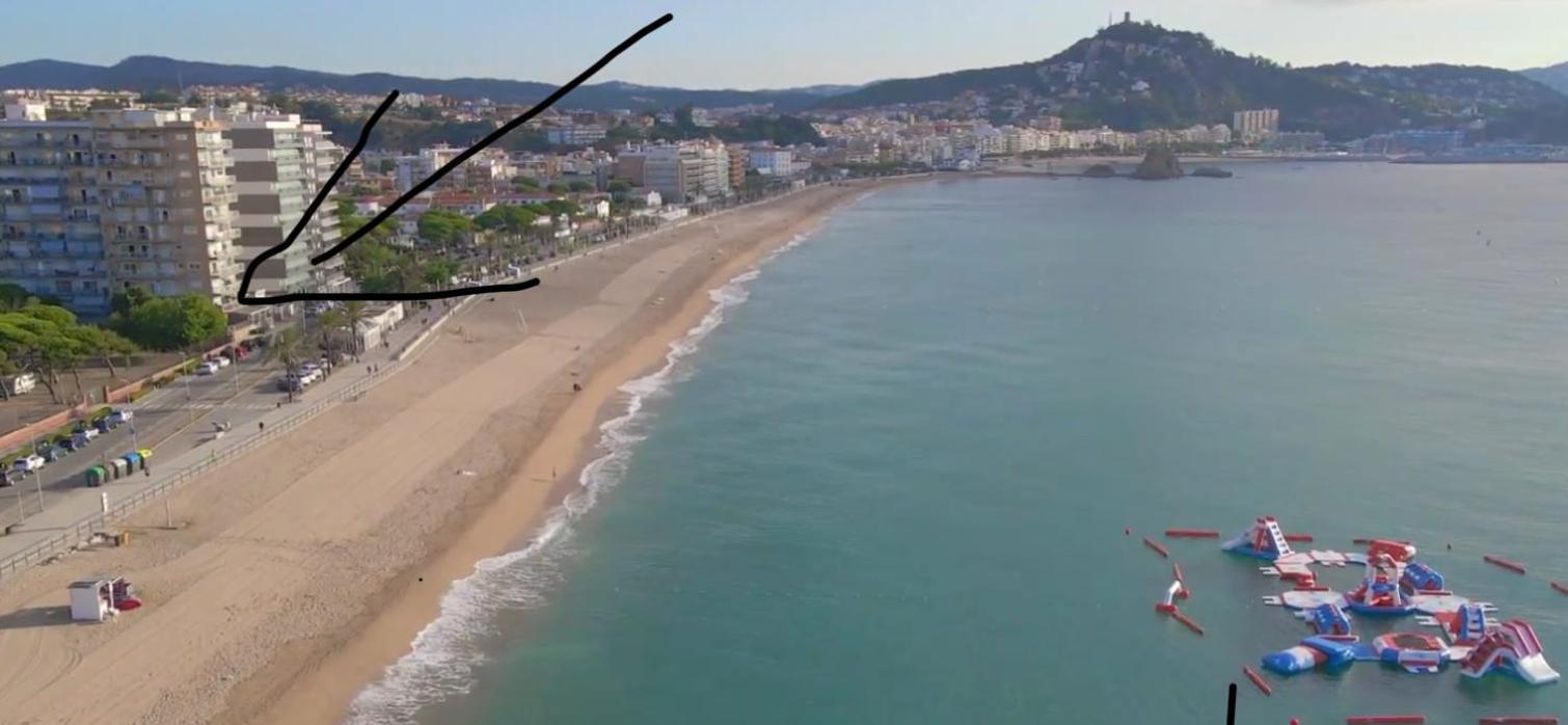 Estudio Con Impresionantes Vistas Al Mar Blanes Eksteriør billede
